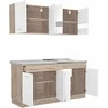 Homestyle4U Virtuvės spintelė, 160x60x206.5 cm, balta