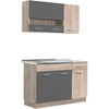 Homestyle4U Virtuvės spintelių komplektas, 120x60x206.5 cm, pilka