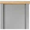 Homestyle4U Vitrina, 55x200x38 cm, Pilka