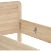 Homestyle4U Vyresnio amžiaus lova, 98.5x206x87 cm, ruda
