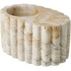 House Nordic Arbatinės žvakutės laikiklis, 10.5x6 cm, ruda, smėlio, cementas