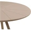 House Nordic Bistro stalas Barletta 70x70x73,5 cm pilkšvai rudas