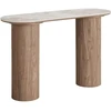 House Nordic konsolinis staliukas, 40x120x78 cm, balta, ruda, keramika
