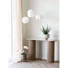 House Nordic konsolinis staliukas, 40x120x78 cm, balta, ruda, keramika