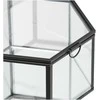 House Nordic Laikymo dėžutė, stiklas/metalas, 11x11x6 cm, skaidri/juoda