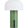 House Nordic LED lempa, 15x15x22 cm, balta, įkraunama
