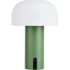 House Nordic LED lempa, 15x15x22 cm, balta, įkraunama