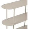 House Nordic Lentyna Rieti 31x90x81 cm smėlio spalvos metalas