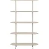 House Nordic Lentynų blokas, 31x90x150 cm, smėlio spalvos, metalas