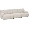 House Nordic Modulinė sofa, Taza, 95x275x77 cm, smėlio