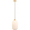 House Nordic Pakabinamas šviestuvas, 20 cm, balta, stiklas/medis