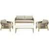Lauko baldų komplektas House Nordic Poilsio komplektas Fargo aliuminis taupe