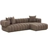 House Nordic Poilsio sofa Aurora 104x293x68 cm ruda