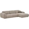 House Nordic Poilsio sofa Clyde 109-177x300x75 cm pilka