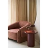 House Nordic Stalinė lempa, 16x16x23 cm, bordo, metalas