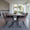 House Nordic Valgomasis komplektas, Toulon ir Harbo, 6 kėdės, Balta