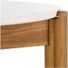 House Nordic Valgomasis stalas 95x210x76 cm baltas, akacija, terrazzo