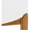 House Nordic Valgomasis stalas 95x210x76 cm baltas, akacija, terrazzo