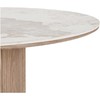 House Nordic Valgomasis stalas Athens 100x210x76 cm baltas rudas keramika