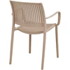 House Nordic Valgomojo kėdė, 56x56x81 cm, taupe spalva, polipropilenas