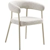 House Nordic Valgomojo komplektas, 120x120x77 cm, smėlio spalvos, plienas ir keramika