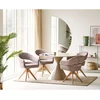 House Nordic Valgomojo stalas 120x120x76 cm smėlio