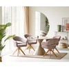 House Nordic Valgomojo stalas 120x120x76 cm smėlio