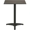 House Nordic Valgomojo stalas 60x60x73 cm pilkas bistro stalas aliuminis