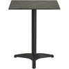 House Nordic Valgomojo stalas 60x60x73 cm pilkas bistro stalas aliuminis