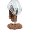 House Nordic Waterdrop, San Marino Waterdrop iš tikmedžio ir stiklo, 25x25 cm, Gamta