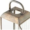 House Nordic Žibintas, 12x12x60 cm, žalvaris, stiklas, metalas