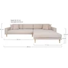 House Lounge sofa, Lido, smėlio