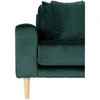 House Poilsio sofa, Lido, Tamsiai žalia, Natūralios medinės kojos