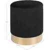 House Nordic Aps Pufas Gamby juodas/auksinis