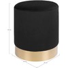 House Nordic Aps Pufas Gamby juodas/auksinis