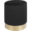 House Nordic Aps Pufas Gamby juodas/auksinis