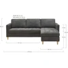 House Lounge sofa, Firenze, tamsiai pilka