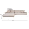 House Lounge sofa, Lido, smėlio
