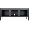 TV staliukas House Televizoriaus lentyna, Brisbane, 130x40x55 cm, Juoda