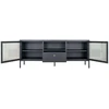 TV staliukas House Televizoriaus staliukas, Dalby, 150x35x60 cm, Juoda