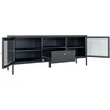 TV staliukas House Televizoriaus staliukas, Dalby, 150x35x60 cm, Juoda