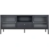 TV staliukas House Televizoriaus staliukas, Dalby, 150x35x60 cm, Juoda