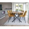 House Valgomojo kėdės, Middelfart, 2 vnt., garstyčių geltonos ir juodos spalvos