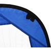 "HOMCOM Pop Up Football Goals" nešiojamasis futbolo tinklas, 2 mini vartų rinkinys, sulankstomas su nešiojimo krepšiu, mėlynas, 123x80x80 cm