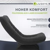 Juskys Atlošiama kėdė Homestar Korsika 58x80-85x90-100 cm tamsiai pilka korduroinė