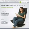 Juskys Atlošiama kėdė Homestar Korsika 58x80-85x90-100 cm tamsiai pilka korduroinė