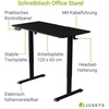 Juskys Aukščio reguliuojamas stalas Homestar Office Stand 120x60 cm juodas
