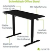 Juskys Aukščio reguliuojamas stalas Homestar Office Stand 140x60 cm juodas