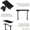 Juskys Aukščio reguliuojamas stalas Homestar Office Stand 120x60 cm juodas