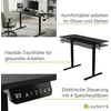 Juskys Aukščio reguliuojamas stalas Homestar Office Stand 140x60 cm juodas